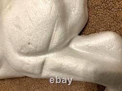 Vintage 5' Poloron Santa Sleigh Reindeer Christmas Styrofoam Wall Pre Blow Mold