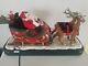 Vintage Animated Santa With Reindeer And Sleigh. 1995 Holiday Creations. Vgc