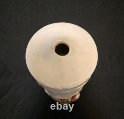 Vintage Atlantic Mold Ceramic Christmas Candle 3D Santa Sleigh & Reindeer 14.5