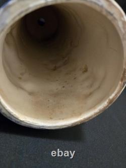 Vintage Atlantic Mold Ceramic Christmas Candle 3D Santa Sleigh & Reindeer 14.5