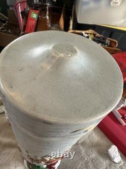 Vintage Atlantic Mold Ceramic Christmas Candle 3D Santa in Sleigh with Reindeer