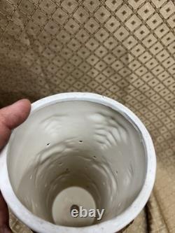 Vintage Atlantic Mold Ceramic Christmas Candle 3D Santa in Sleigh with Reindeer