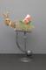 Vintage Balance Toy Santa Sleigh & Reindeer Balancing Metal Folk Art Pendulum