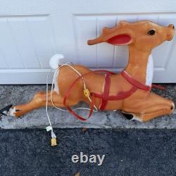 Vintage Blow Mold Reindeer Replacement for Santa's Sleigh 36 Empire READ