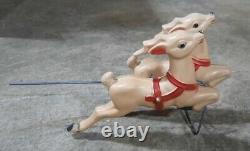 Vintage Blow Mold Reindeer for Empire Tabletop Santa Sleigh