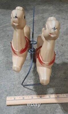 Vintage Blow Mold Reindeer for Empire Tabletop Santa Sleigh