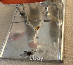 Vintage Bradford Toys Red SANTA Silver Sleigh & Reindeer Silver Model HTF Rare