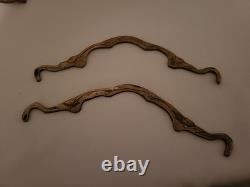 Vintage Brass Christmas Reindeer and Sleigh 17 Long 5 Piece Set India