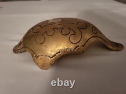 Vintage Brass Christmas Reindeer and Sleigh 17 Long 5 Piece Set India