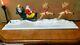 Vintage Christmas Animated Santa Claus In Sleigh Withreindeer. 1960's