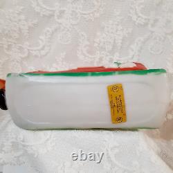 Vintage Carolina Enterprises 1981 Christmas Santa Sleigh Reindeer Lighted