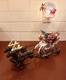 Vintage Cast Iron Santa Sleigh And Reindeer On Wheels Pull Toy Best Price