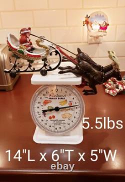 Vintage Cast Iron Santa Sleigh and Reindeer on Wheels Pull Toy BEST PRICE