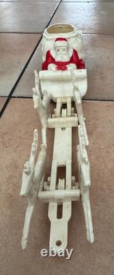 Vintage Celluloid Santa, Sleigh & Reindeer