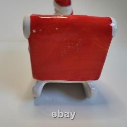 Vintage Christmas Brinn's Pittsburgh Santa Sled Reindeer Figurine Japan Descript