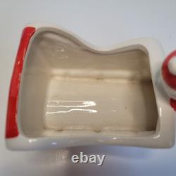 Vintage Christmas Brinn's Pittsburgh Santa Sled Reindeer Figurine Japan Descript