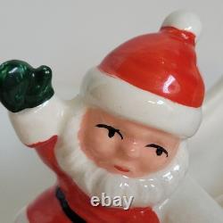 Vintage Christmas Brinn's Pittsburgh Santa Sled Reindeer Figurine Japan Descript