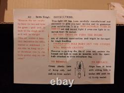 Vintage Christmas Japanese Santa with Reindeers & Sleigh Electric RARE 1960s