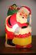 Vintage Christmas La Goodman Illuminated Santa Blow Mold Light Chimney Presents