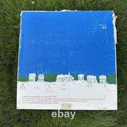 Vintage Christmas Santa Sleigh Reindeer Lighted Yard Decor Outdoor Holiday VTG