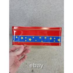 Vintage Christmas Tin Twas The Night Before Christmas Santa Sleigh Reindeer