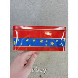 Vintage Christmas Tin Twas The Night Before Christmas Santa Sleigh Reindeer