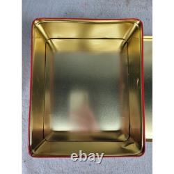 Vintage Christmas Tin Twas The Night Before Christmas Santa Sleigh Reindeer