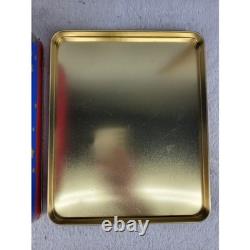 Vintage Christmas Tin Twas The Night Before Christmas Santa Sleigh Reindeer