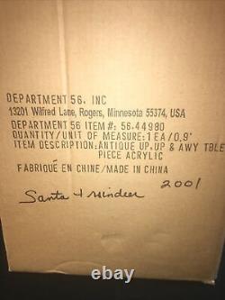 Vintage DEPARTMENT 56 SANTA &REINDEER& SLEIGH LARGE 13 FIGURINE-Rare 2000 BOX