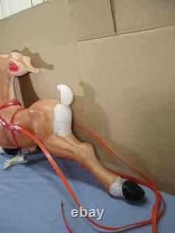 Vintage Empire 35 Santa Reindeer Blow Mold For Santa Sleigh Reindeer (A)