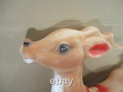 Vintage Empire 35 Santa Reindeer Blow Mold For Santa Sleigh Reindeer (A)