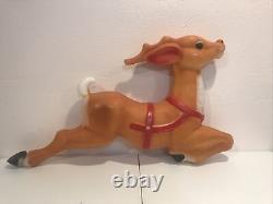 Vintage Empire 36 Giant Reindeer for Santa Sleigh Blow Mold Missing Bracket #2