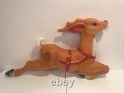 Vintage Empire 36 Giant Reindeer for Santa Sleigh Blow Mold Missing Bracket #2