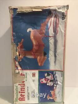 Vintage Empire 36 Giant Reindeer for Santa Sleigh Blow Mold Missing Bracket #2