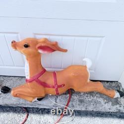 Vintage Empire Blow Mold Reindeer 36 Replacement for Santa's Sleigh READ