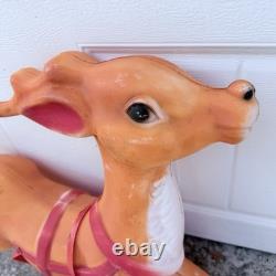 Vintage Empire Blow Mold Reindeer 36 Replacement for Santa's Sleigh READ Vintage Empire Blow Mold Reindeer 36 Replacement for Santa's Sleigh READ