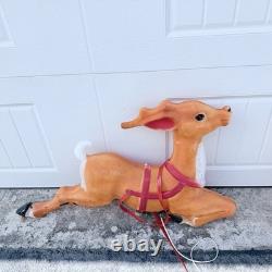 Vintage Empire Blow Mold Reindeer 36 Replacement for Santa's Sleigh READ