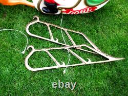 Vintage Empire Blow Mold Santa on Sleigh withOne Reindeer