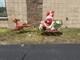 Vintage Empire Christmas Blow Mold Santa Claus Sleigh Reindeer Rare