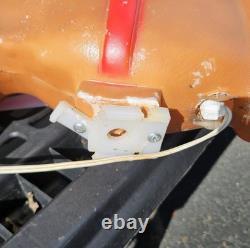 Vintage Empire Christmas Blow Mold Santa Claus Sleigh WithReindeer! Great Color