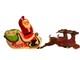 Vintage Empire Large Santa Claus Sleigh Blow Mold 2 Reindeer With Instructions