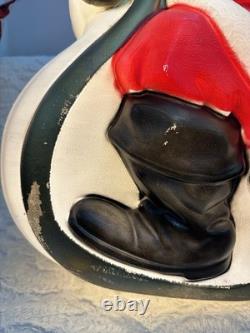 Vintage Empire Large Santa Claus Sleigh Blow Mold 2 Reindeer With Instructions