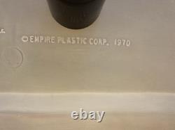 Vintage Empire Large Santa Claus Sleigh Blow Mold 2 Reindeer With Instructions