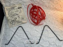 Vintage Empire Large Santa Claus Sleigh Blow Mold 2 Reindeer With Instructions