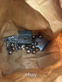 Vintage Empire Large Santa Claus Sleigh Blow Mold 2 Reindeer With Instructions