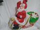Vintage Empire Large Santa Claus In Sleigh Sled Christmas Blow Mold. No Reindeer