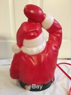 Vintage Empire Large Santa Claus in Sleigh Sled & Reindeer Christmas Blow Mold
