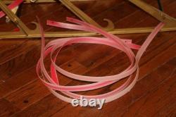 Vintage Empire Santa Claus Sleigh Blowmold 3 Reindeer RARE HTF FREE SHIPPING