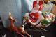 Vintage Empire Sleigh Santa Claus With One Reindeer Plastic Blow Mold 1970s