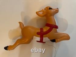 Vintage Grand Venture Reindeer Blow Molds Santa's Sleigh 27